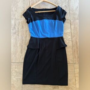 iZBYER Size 11 Women’s Blue/Black Zip Up Dress